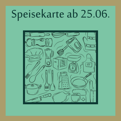 Unsere neue Speisekarte