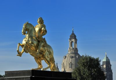 Der Goldene Reiter in Dresden